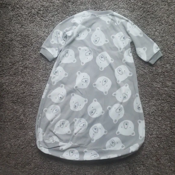 Bundle of 2 VGUC Carter's Fleece Sleep Sacks Wearable Blankets Size 3-6 Months - Picture 5 of 9